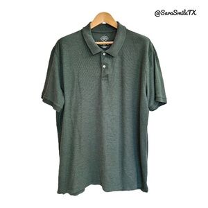 ST. JOHN’S BAY Army Green Performance Short Sleeve Polo Shirt